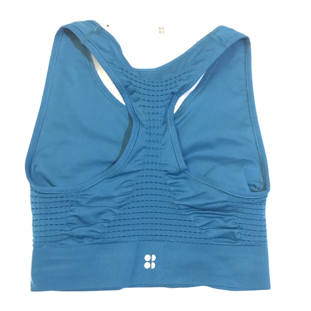 NWOT Sweaty Betty Stamina Sports Bra ATLANTIC GREEN Women’s Size Small - Picture 3 of 9